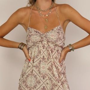 ETOILE ISABEL MARANT Summer Cotton Handkerchief Printed Jumpsuit - Size: 0